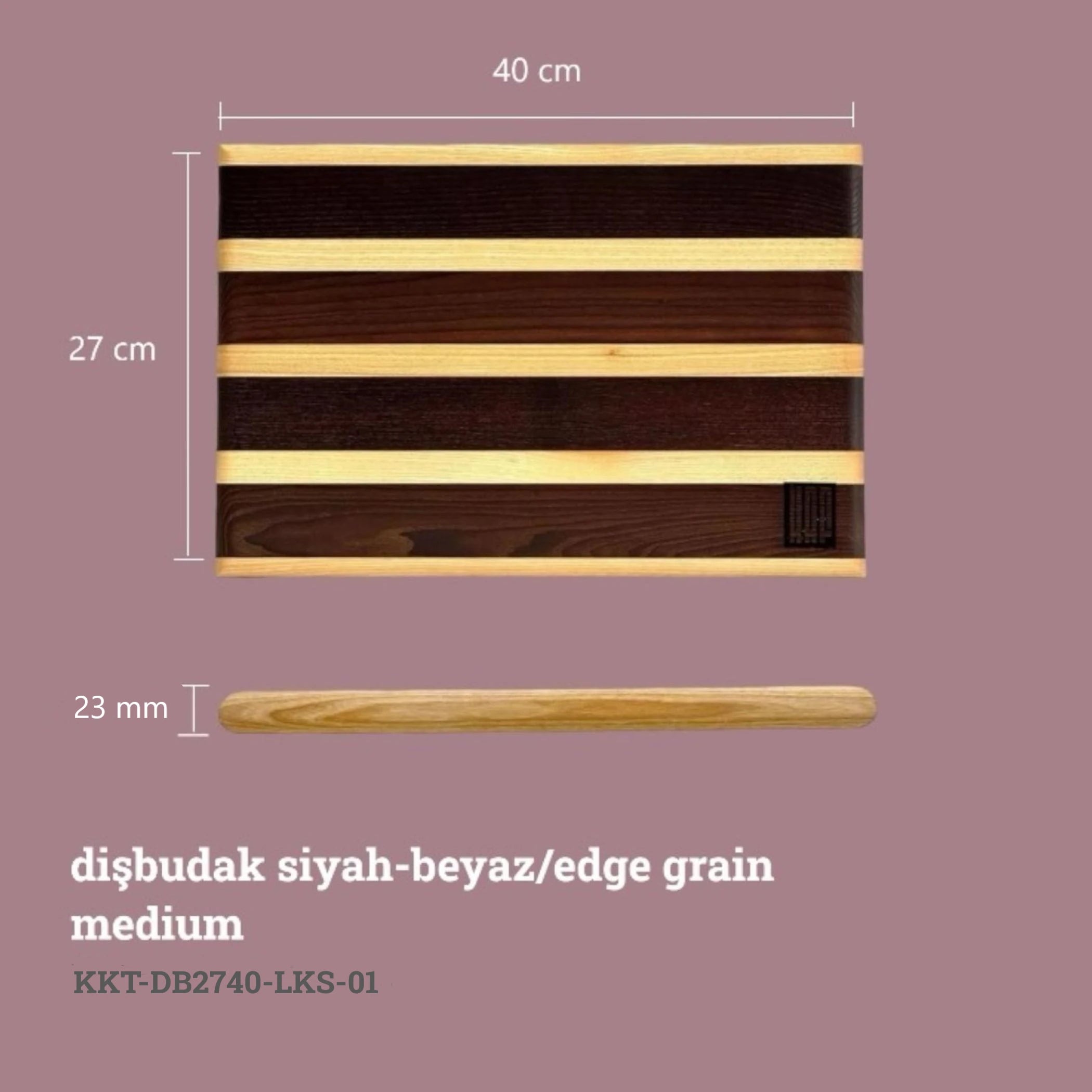 Edge Grain Kesme Tahtası - Dişbudak