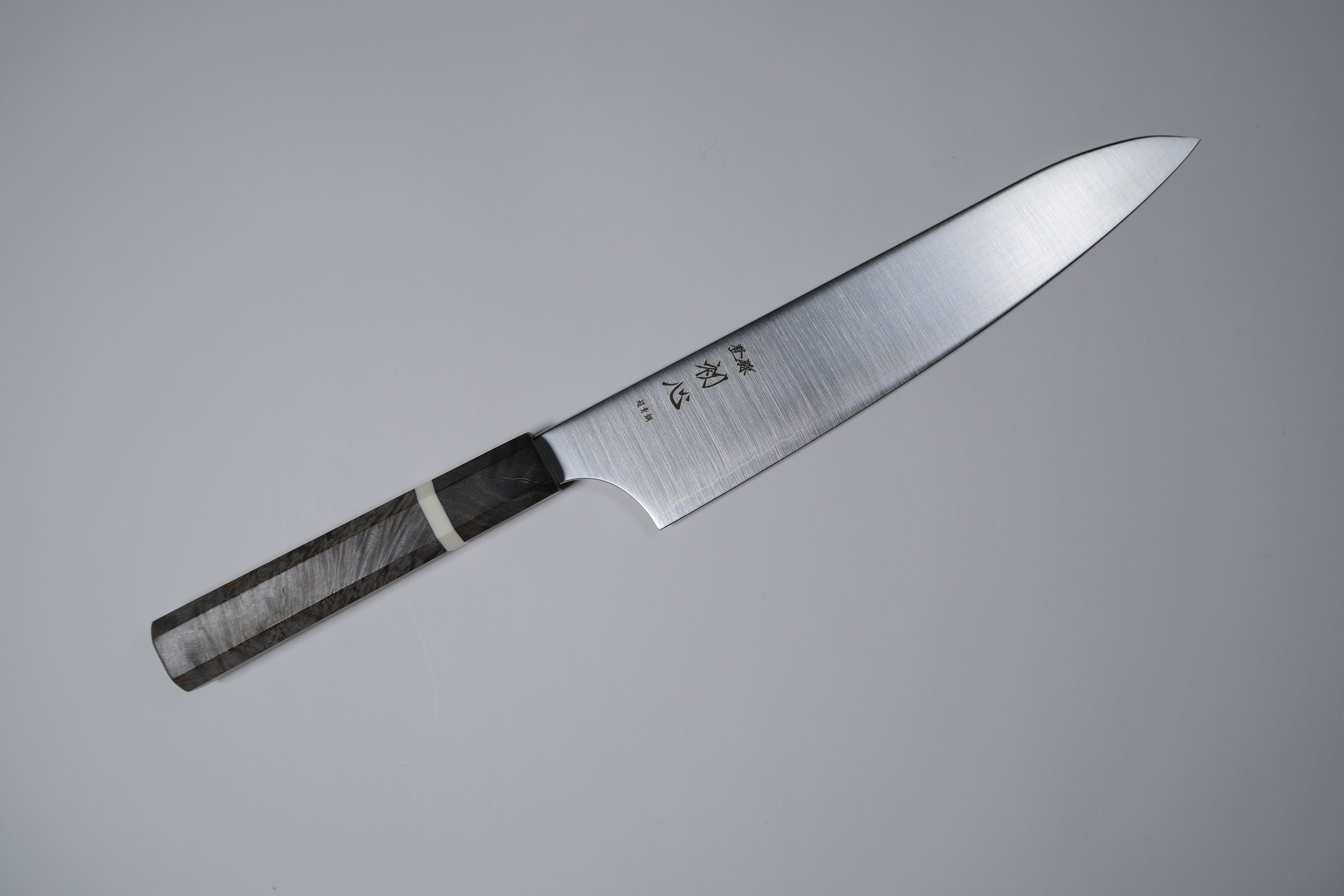 Hatsukokoro Aogami Super Gyuto - Migaki 210mm - Huş Ağacı