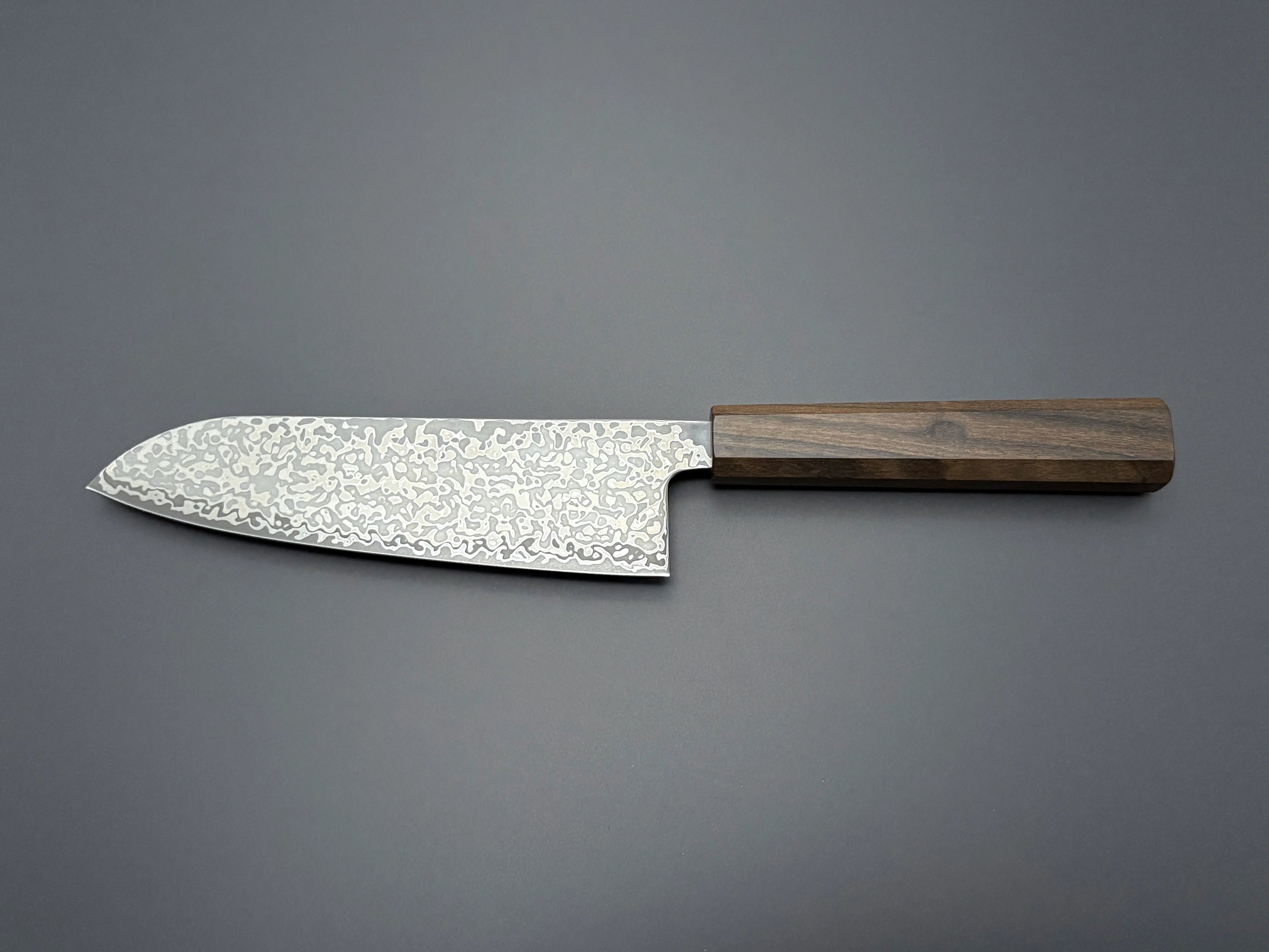 Hatsukokoro Hikari SLD Santoku - Damascus 170mm