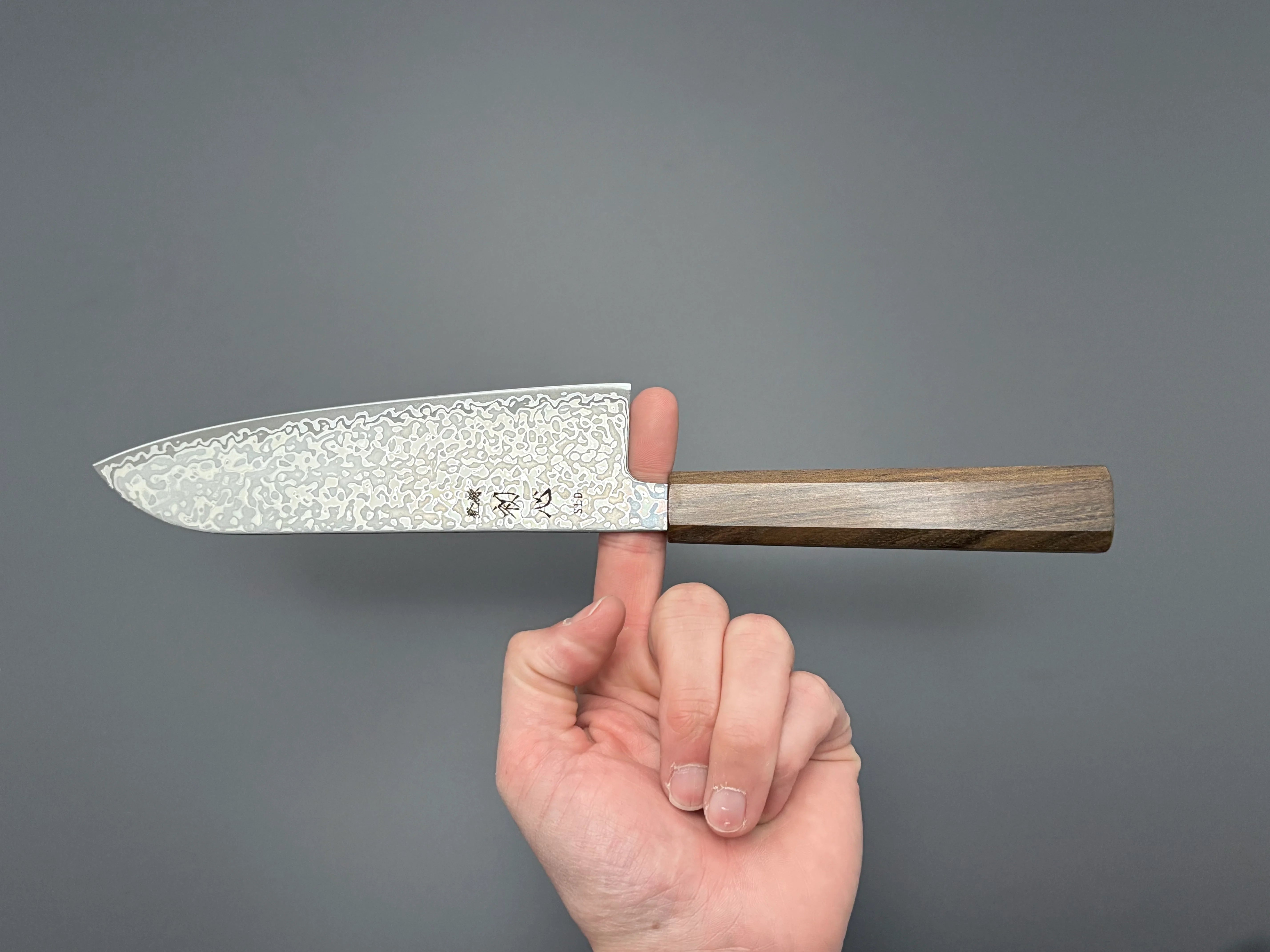 Hatsukokoro Hikari SLD Santoku - Damascus 170mm