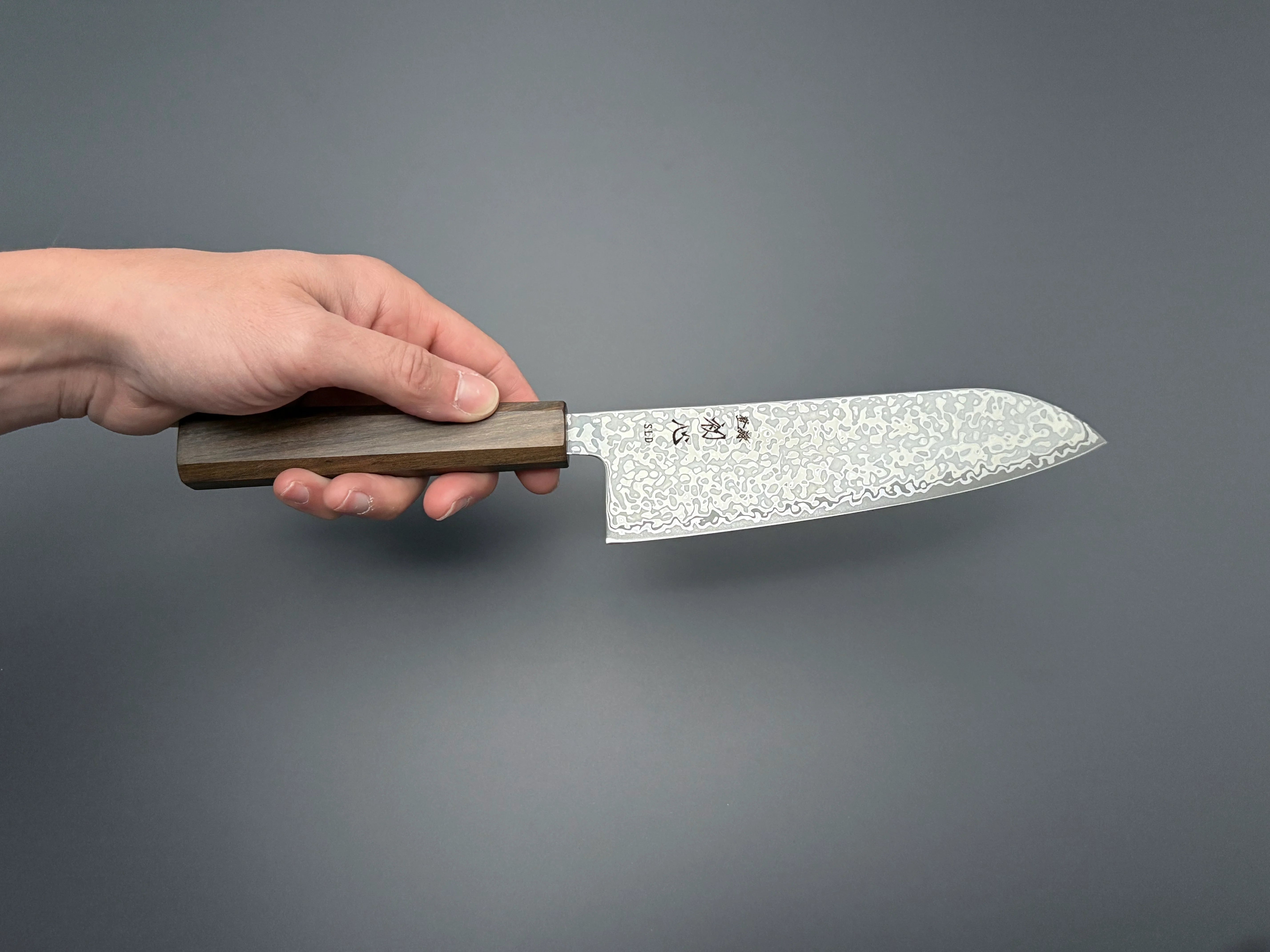 Hatsukokoro Hikari SLD Santoku - Damascus 170mm