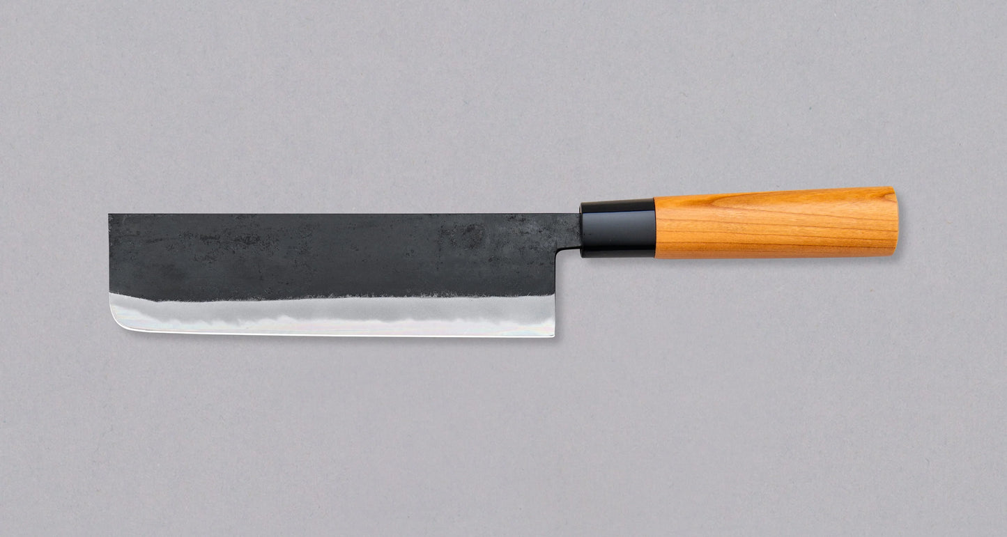 Yukihiro Sakai Shirogami #1 Nakiri - Kurouchi 180mm