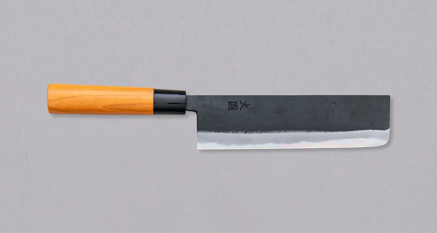 Yukihiro Sakai Shirogami #1 Nakiri - Kurouchi 180mm