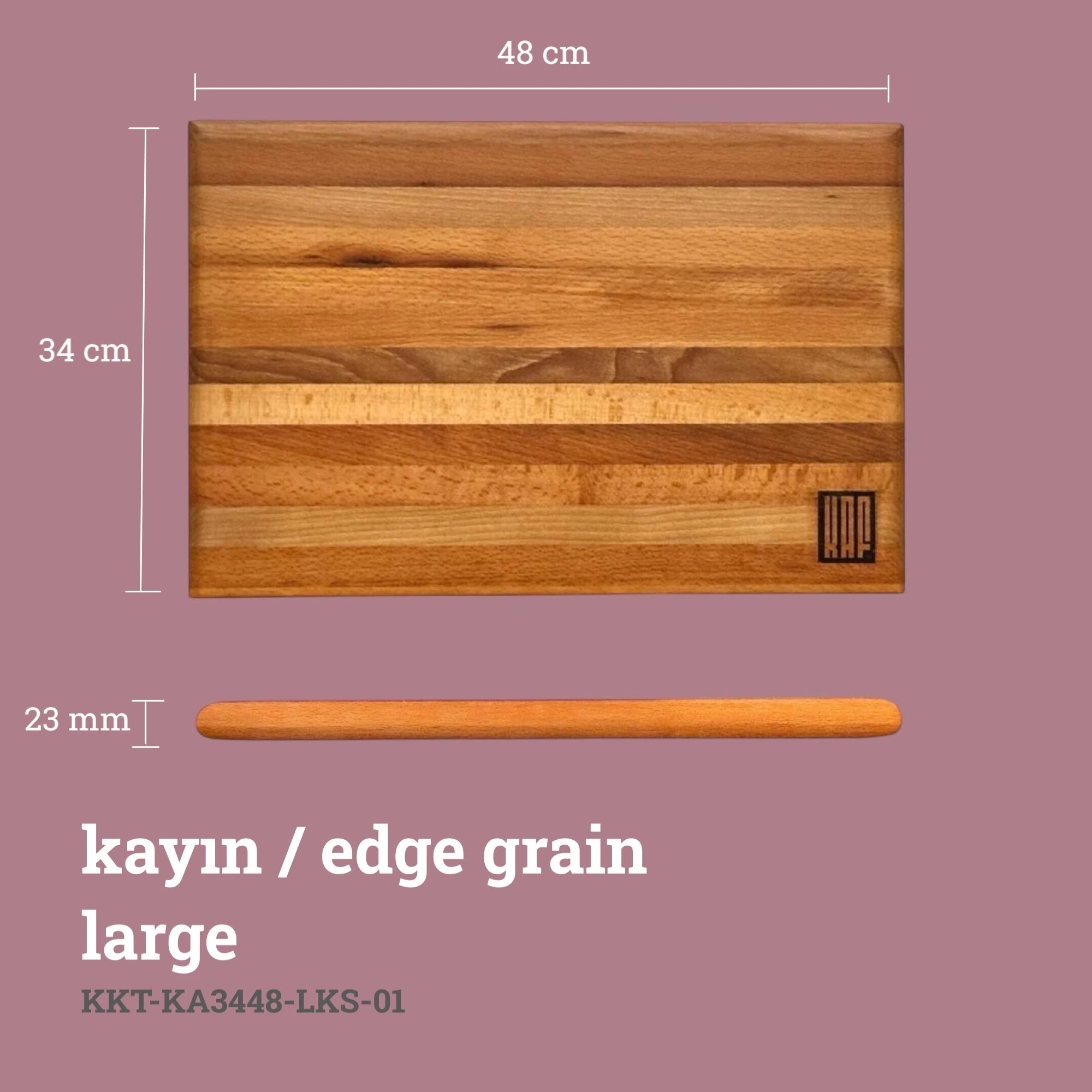 Edge Grain Kesme Tahtası - Kayın