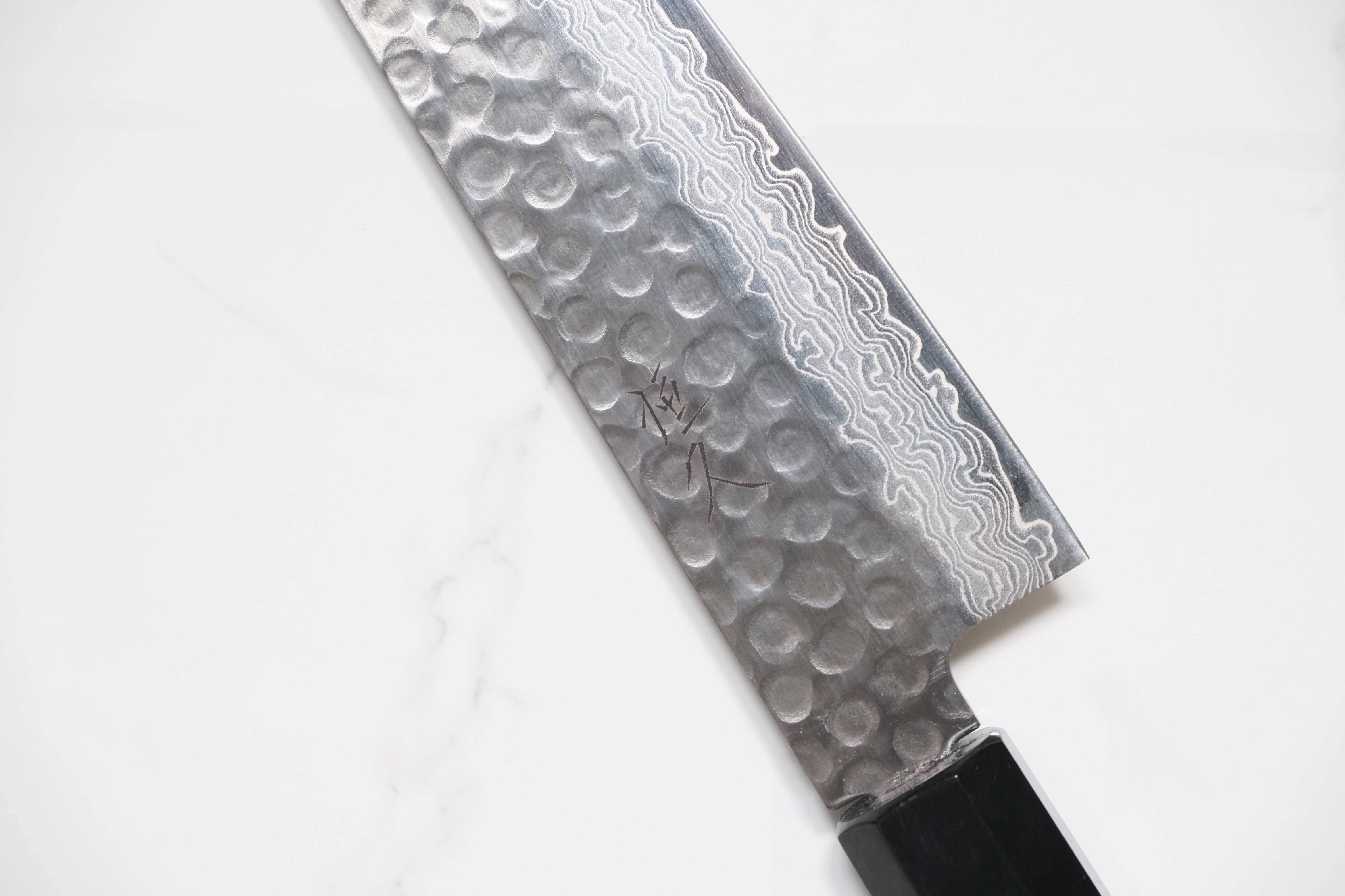 Tsunehisa VG-10 Gyuto - Damascus Tsuchime 180mm