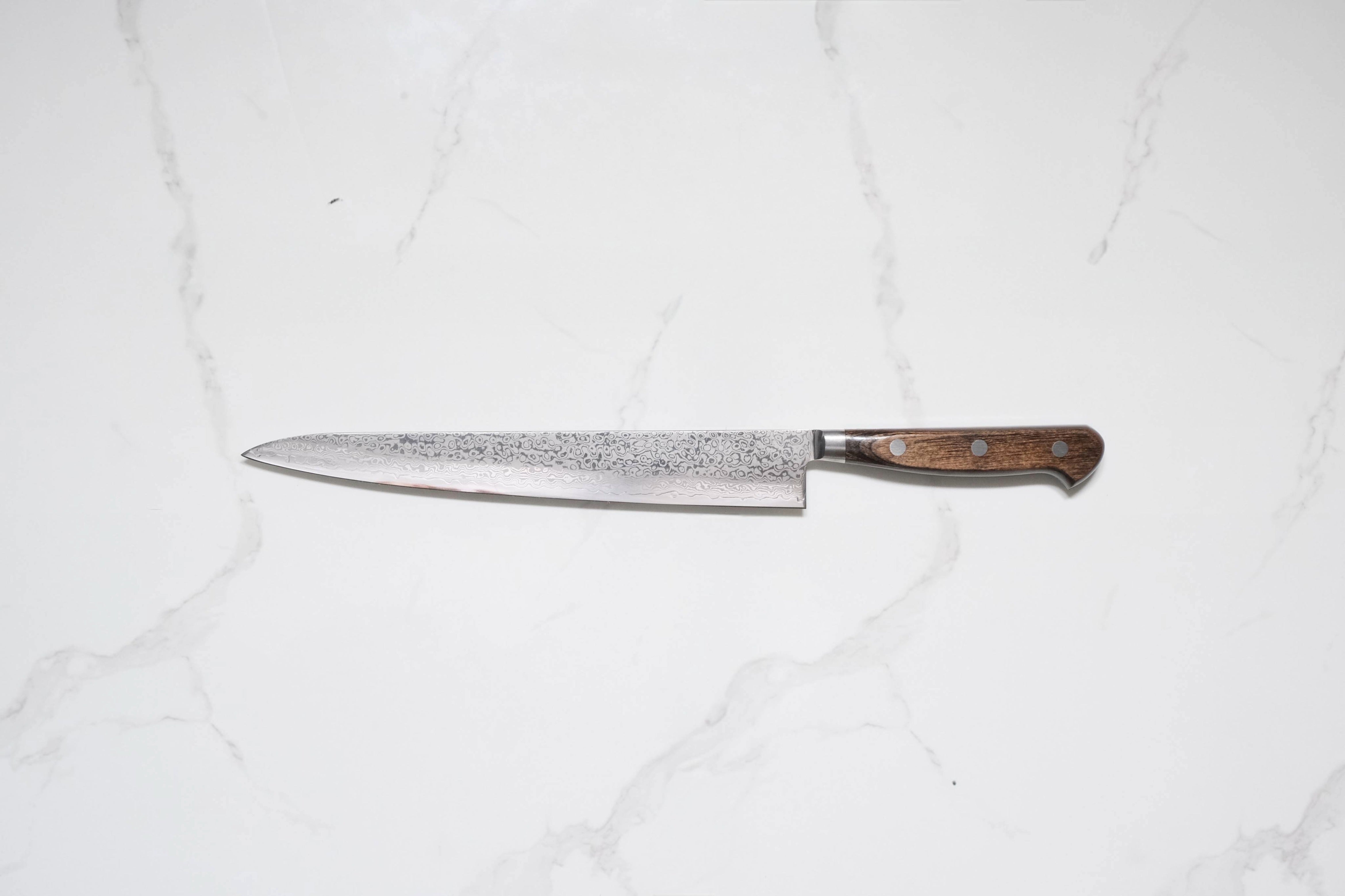 Tsunehisa VG-10 Sujihiki - Damascus 240mm