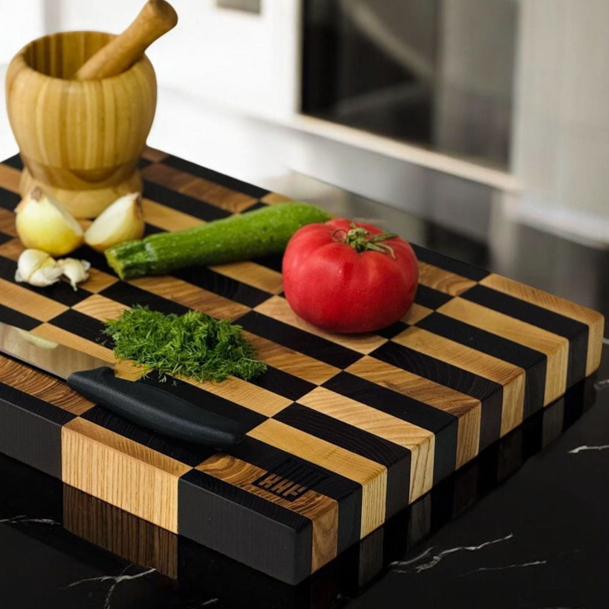 End Grain Kesme Tahtası - Dişbudak