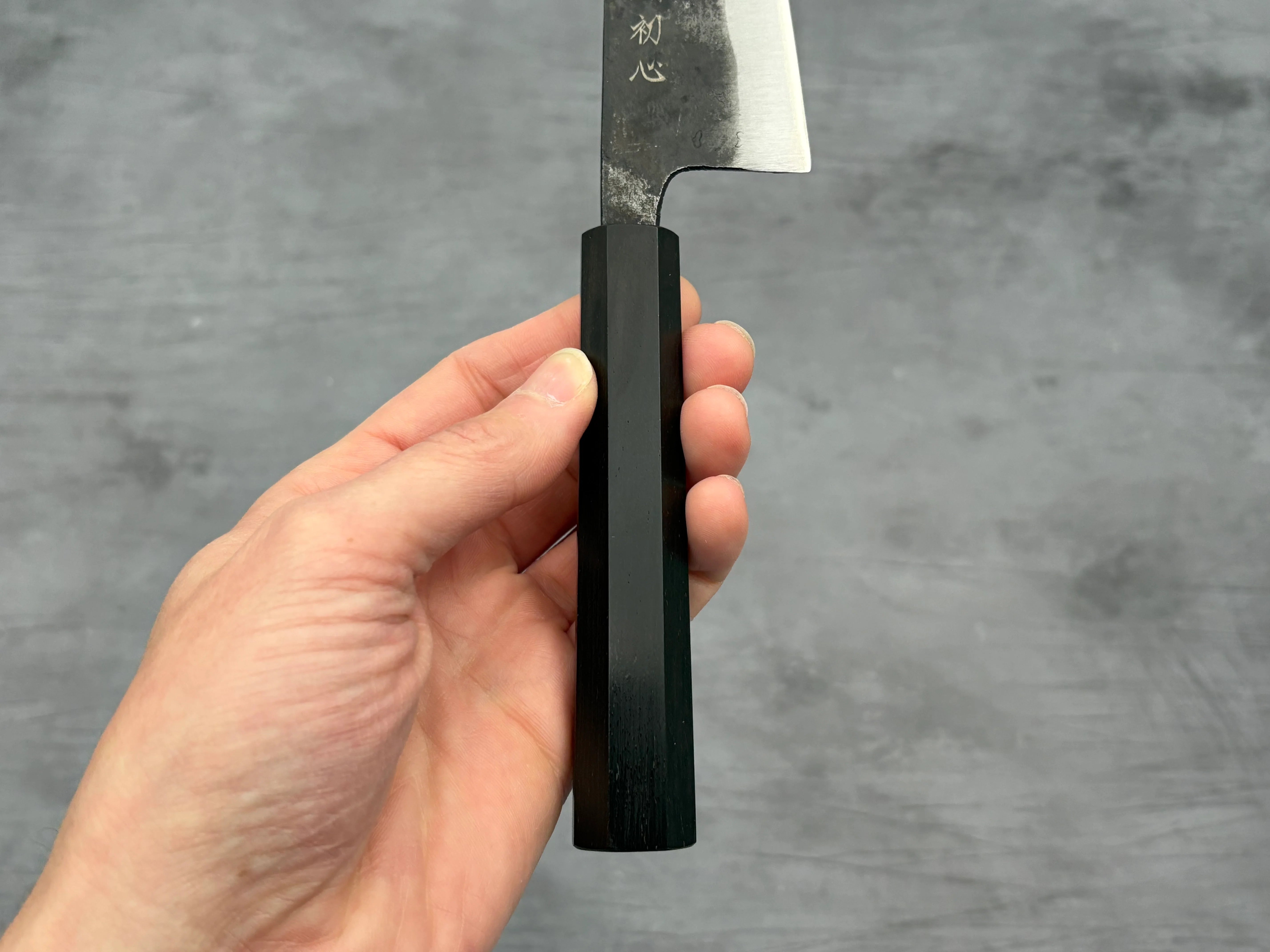 Hatsukokoro Aogami #2 Ko Bunka - Kurouchi 120mm - Abanoz