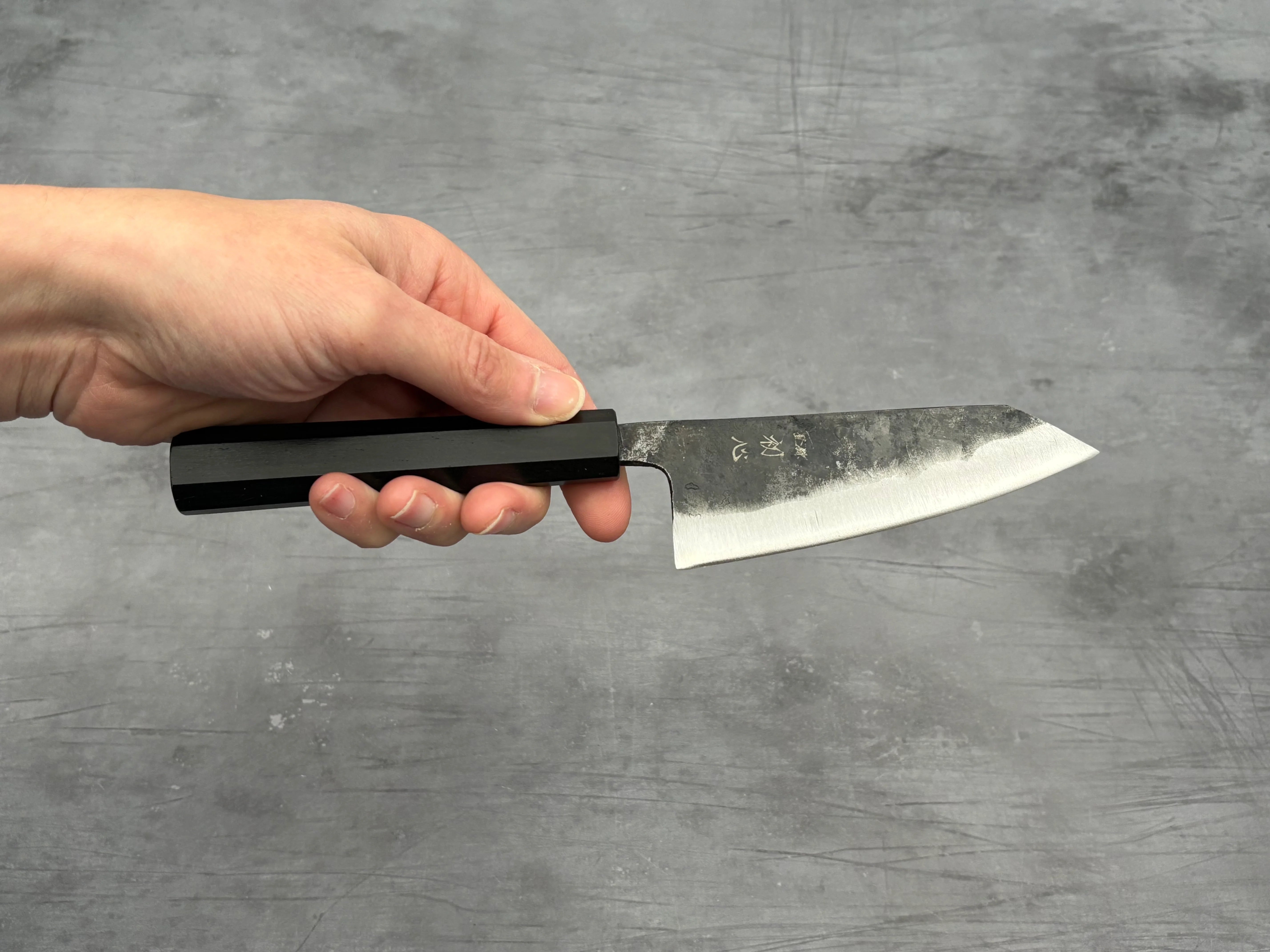 Hatsukokoro Aogami #2 Ko Bunka - Kurouchi 120mm - Abanoz