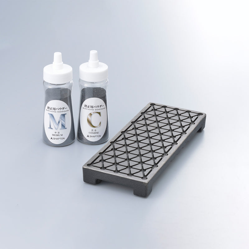 Cast Iron Lapping Plate + Medium and Fine Lapping Powder