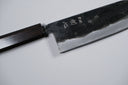 Hatsukokoro Kurogane Aogami #2 Santoku - Kurouchi 165mm - Abanoz — görsel 2