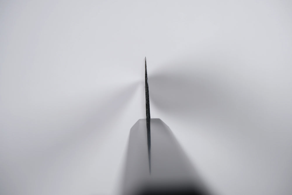 Hatsukokoro Kurogane Aogami #2 Santoku - Kurouchi 165mm - Abanoz