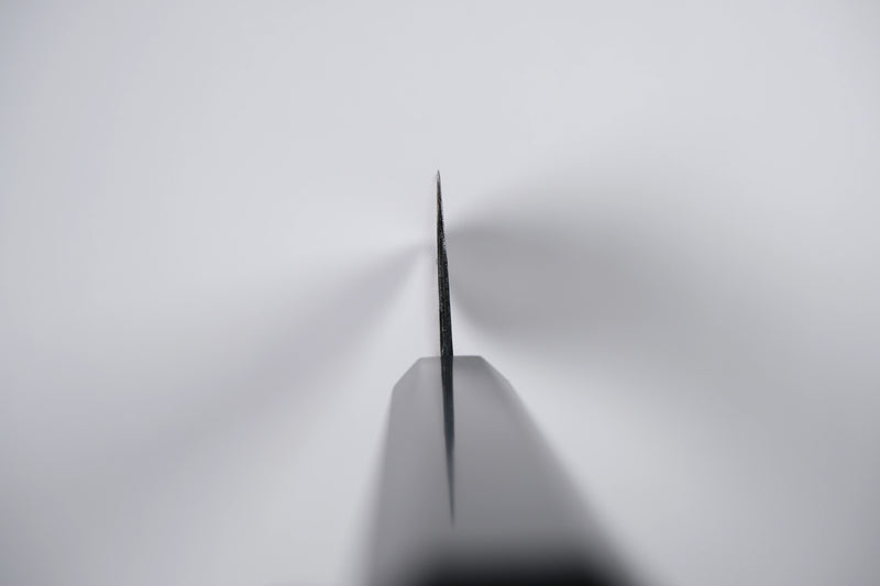 Hatsukokoro Kurogane Aogami #2 Santoku - Kurouchi 165mm - Abanoz