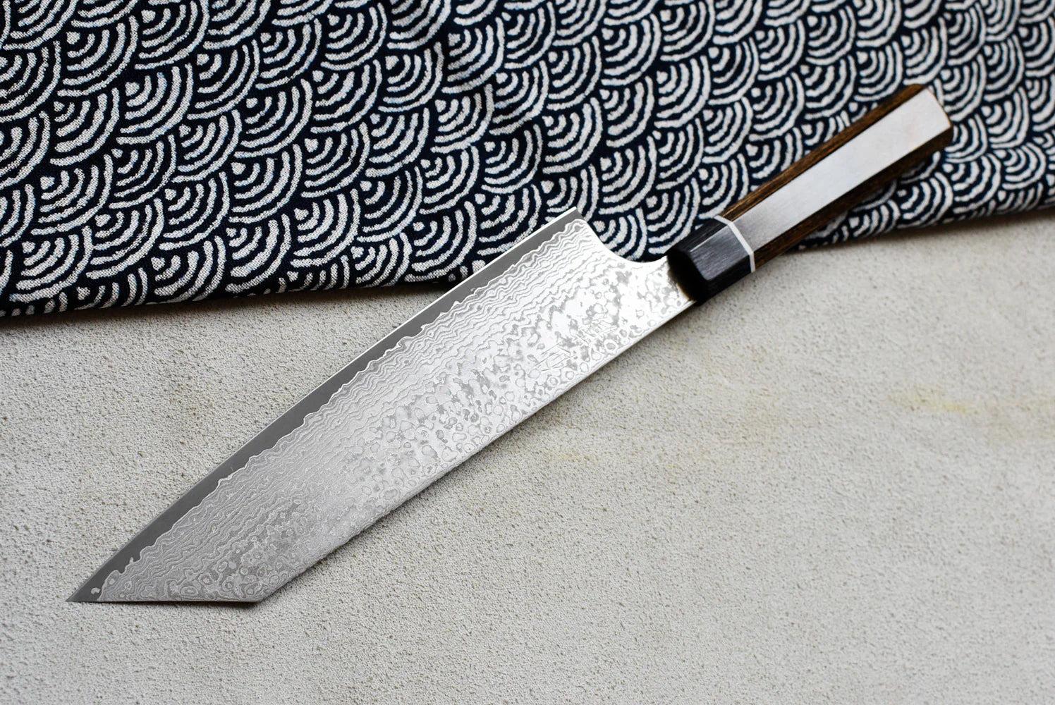 Suncraft VG-10 Bunka - Siyah Damascus 200mm