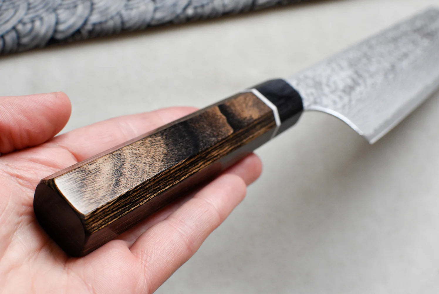 Suncraft VG-10 Bunka - Siyah Damascus 200mm