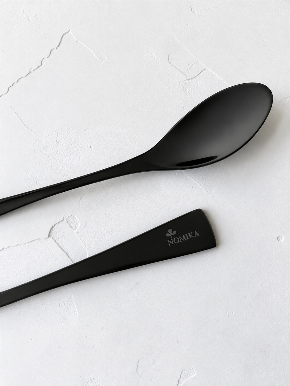 Büyük Rocher Kaşığı – 22 cm | Siyah / Gümüş