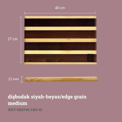 Edge Grain Kesme Tahtası - Dişbudak