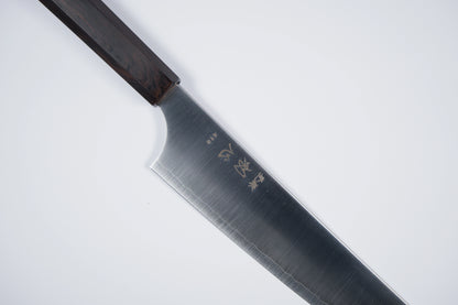 Hatsukokoro Aogami Super Gyuto - Migaki 210mm - Abanoz