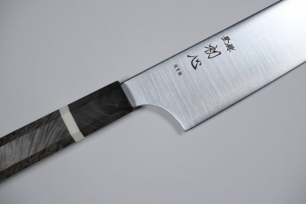 Hatsukokoro Aogami Super Gyuto - Migaki 210mm - Huş Ağacı