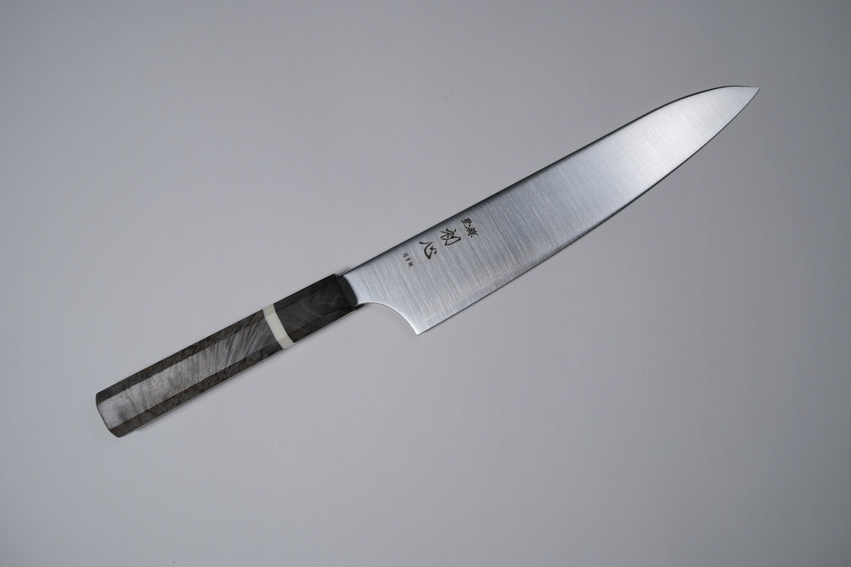Hatsukokoro Aogami Super Gyuto - Migaki 210mm - Birch