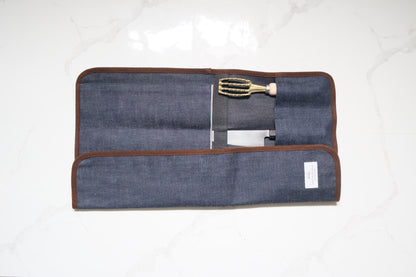 3'lü Knife Roll - Japon Denim