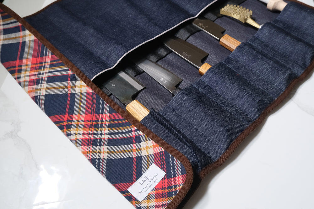 6-Piece Knife Roll - Patterned