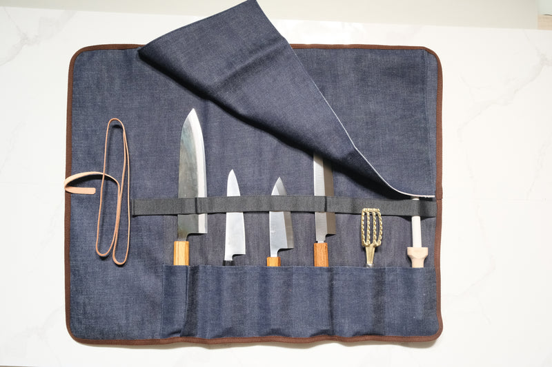 6-Piece Knife Roll - Patterned