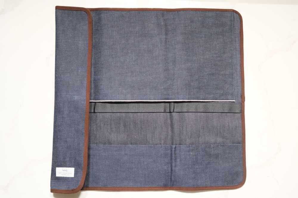 6-Pack Knife Roll - Japanese Denim