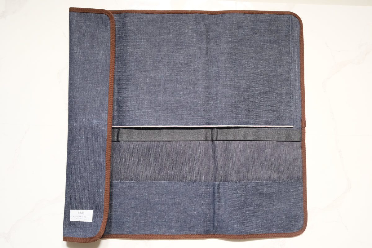 6-Pack Knife Roll - Japanese Denim