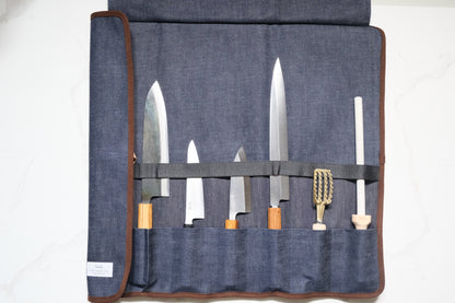 6'lı Knife Roll - Japon Denim