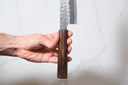 Molybdenum Santoku - Tsuchime 180mm — görsel 6