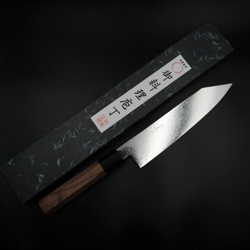 Yoshihiro Ginsan Kiritsuke Gyuto 210mm ve orijinal Japon kutusu