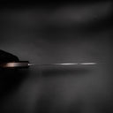 Yoshihiro Ginsan Kiritsuke Gyuto 210mm, ağız inceliğini gösteren önden görünüm — görsel 10