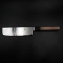 Yoshihiro Ginsan Nakiri 180mm, ceviz sekizgen wa saplı Japon sebze bıçağı, yandan tam boy görünüm — görsel 5