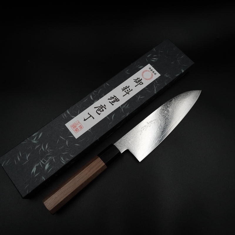Yoshihiro Ginsan Santoku 180mm ve orijinal Japon kutusu