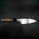 Yoshihiro Ginsan Santoku 180mm, suminagashi damascus gövde ve manda boynuzu bilezik — görsel 1