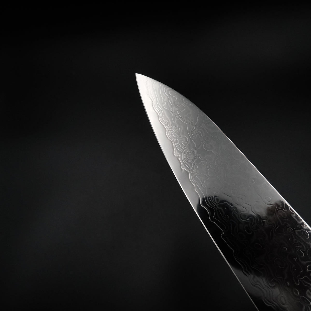 Yoshihiro Ginsan Gyuto 210mm uç bölgesi yakın çekim