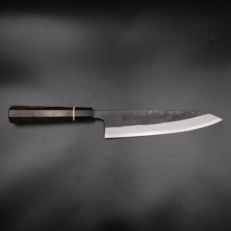 Nao Yamamoto Aogami #2 Gyuto 210mm, venge sekizgen wa saplı, yandan tam boy görünüm