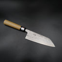 Teruyasu Fujiwara Shirogami #1 Santoku 165mm, açılı stüdyo görünümü — görsel 3