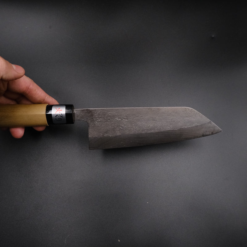 Teruyasu Fujiwara Shirogami #1 Santoku 165mm, detay görünümü 10