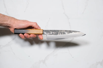 Itsuo Doi Aogami #2 Funayuki - Siyah Tsuchime (Flame)