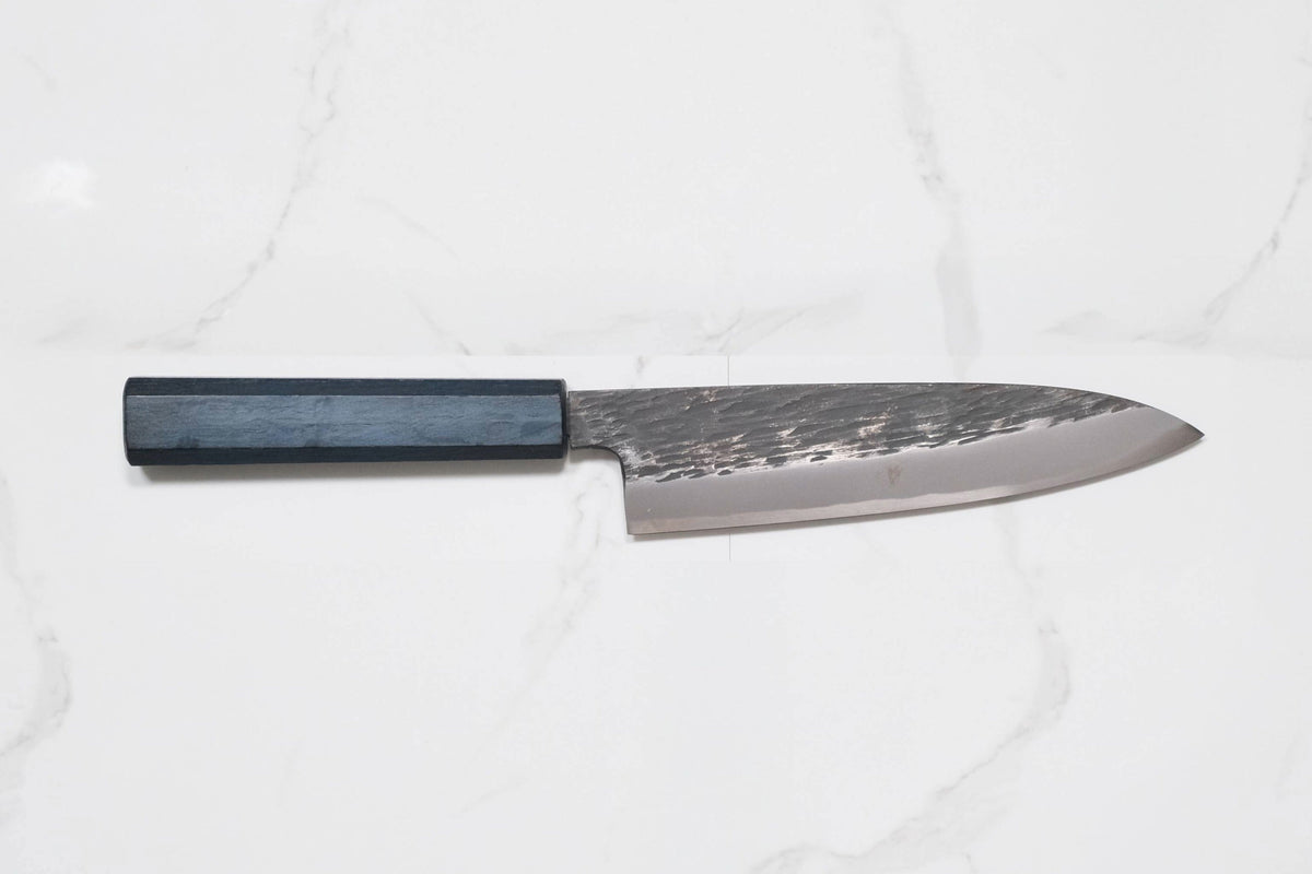 Itsuo Doi Shirogami #3 Funayuki - Black Tsuchime (Indigo)