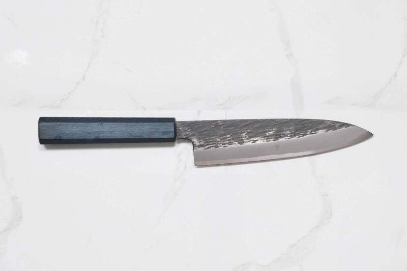 Itsuo Doi Shirogami #3 Funayuki - Siyah Tsuchime (Indigo)
