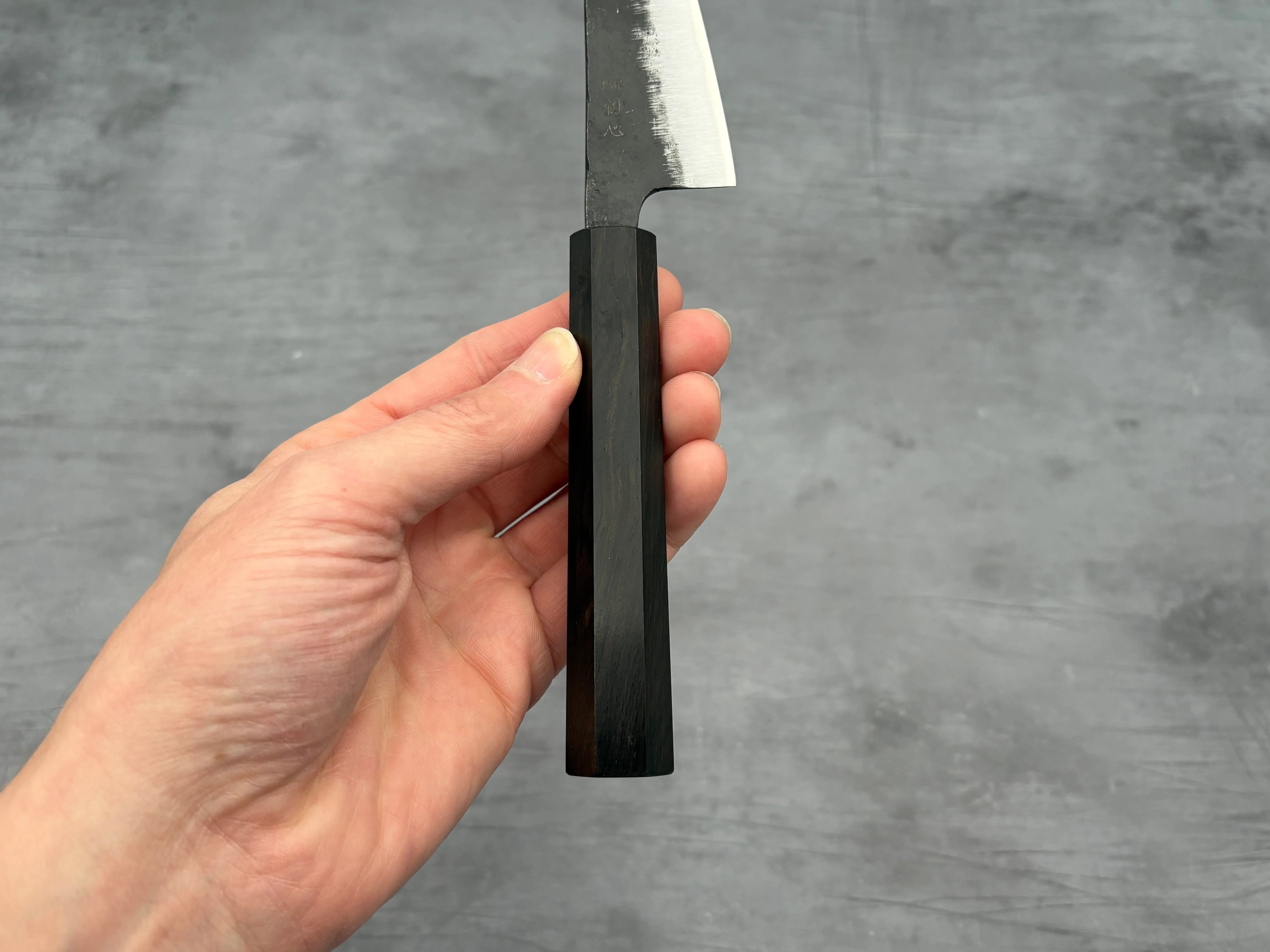 Hatsukokoro Aogami #2 Ko Bunka - Kurouchi 80mm - Abanoz