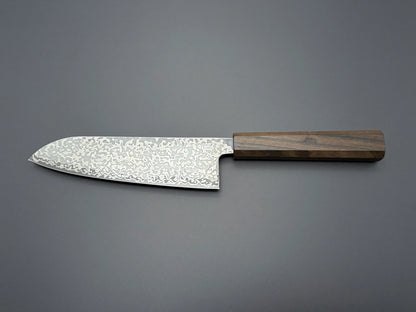 Hatsukokoro Hikari SLD Santoku - Damascus 170mm