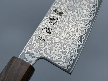 Hatsukokoro Hikari SLD Santoku - Damascus 170mm