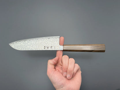 Hatsukokoro Hikari SLD Santoku - Damascus 170mm