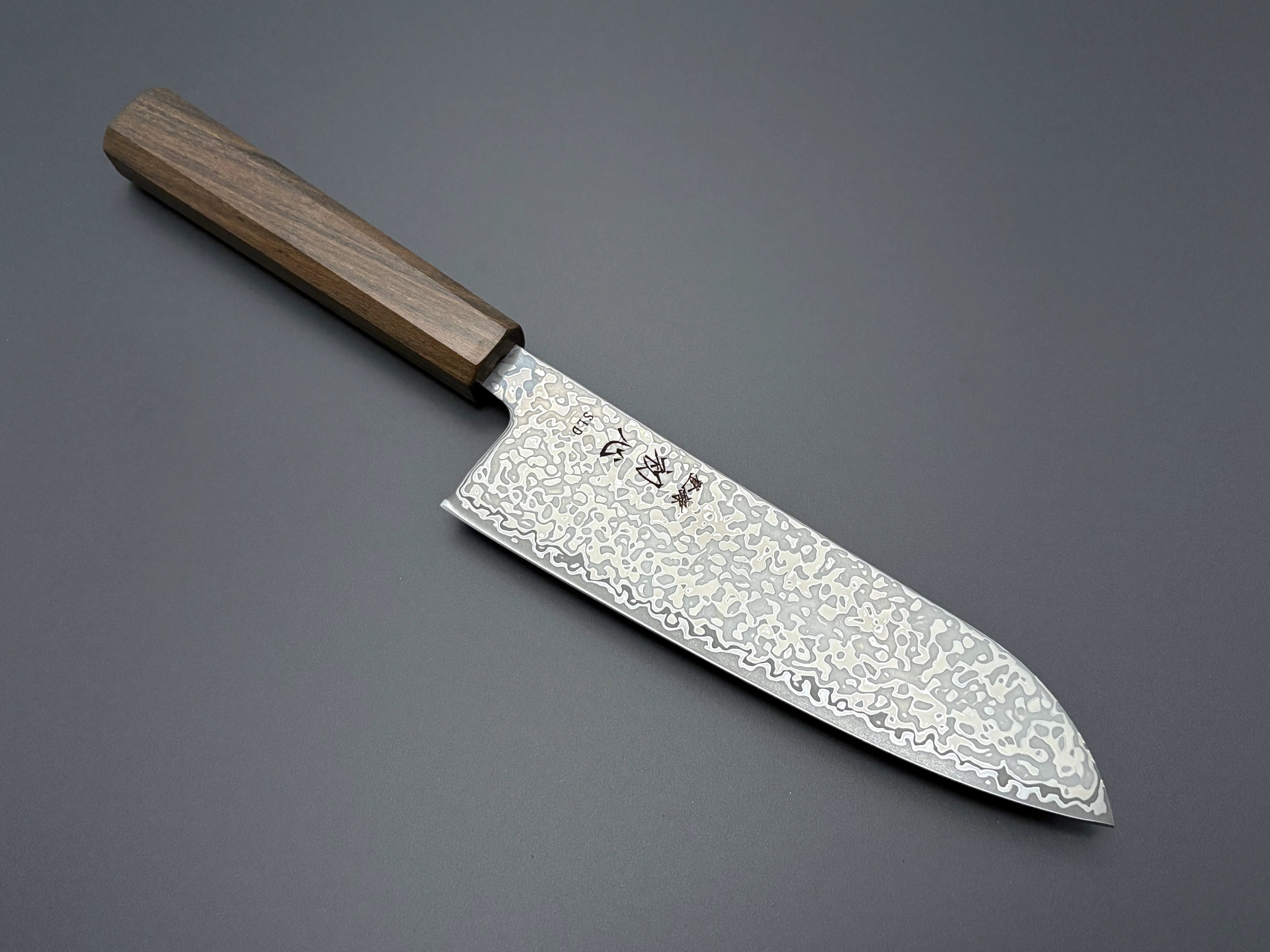 Hatsukokoro Hikari SLD Santoku - Damascus 170mm