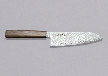 Hatsukokoro Hikari SLD Santoku - Damascus 170mm