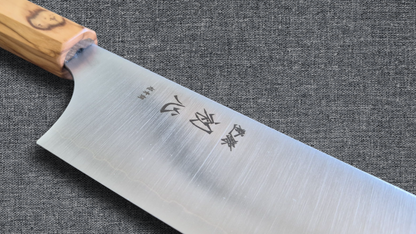 Hatsukokoro Aogami Super Bunka - Migaki 180mm - Zeytin Ağacı